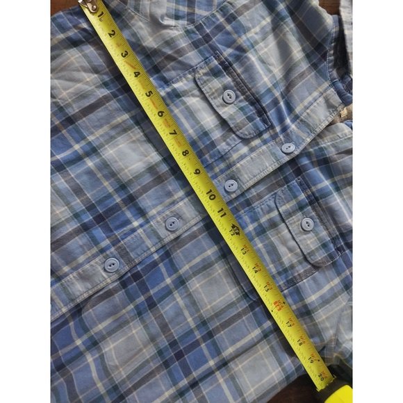 L.L.Bean Fleece-Lined Flannel Hoodie Bright Capri Plaid Women's Sz XS - Picture 12 of 13